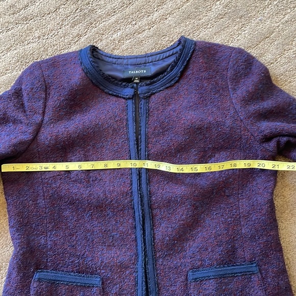 NWT $179 Talbots beautiful boucle wool tweed blazer - Picture 6 of 9